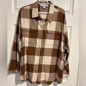 NWT Old Navy Boyfriend Plaid Shirt